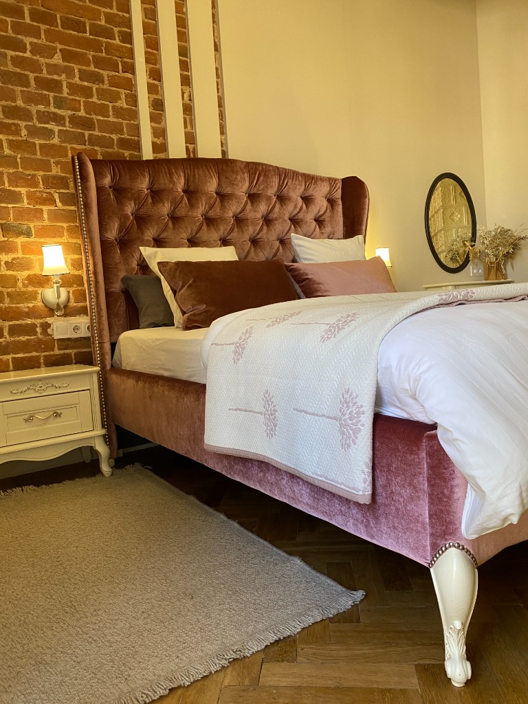 Cosy bedroom at LVIV•APART apartments